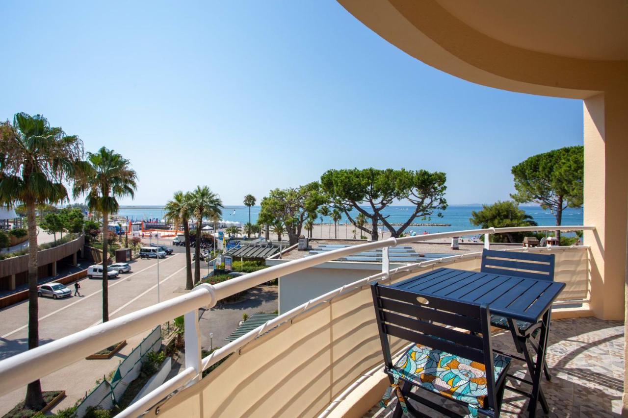 Apartment T2 Air-Conditioned Sea View Saint-Laurent-du-Var Luaran gambar