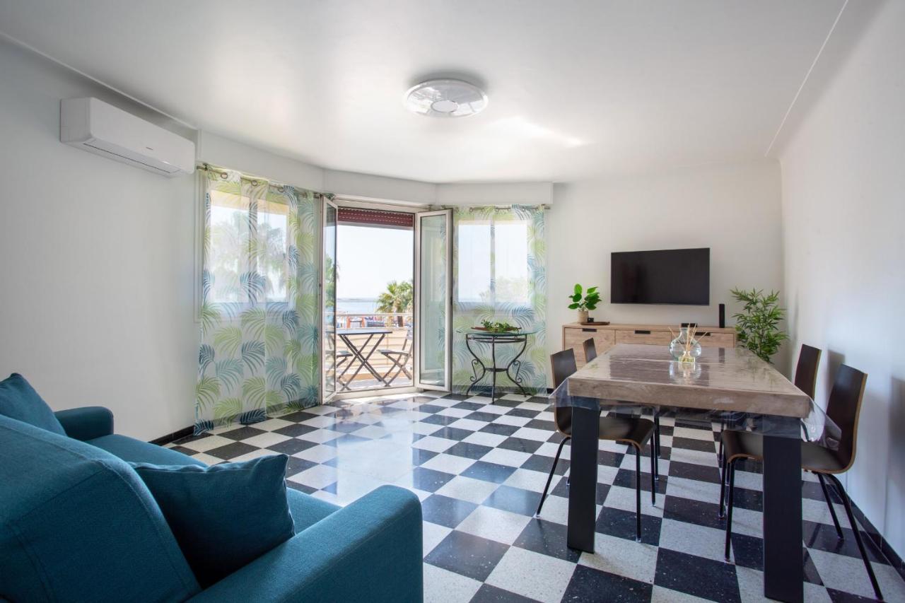 Apartment T2 Air-Conditioned Sea View Saint-Laurent-du-Var Luaran gambar