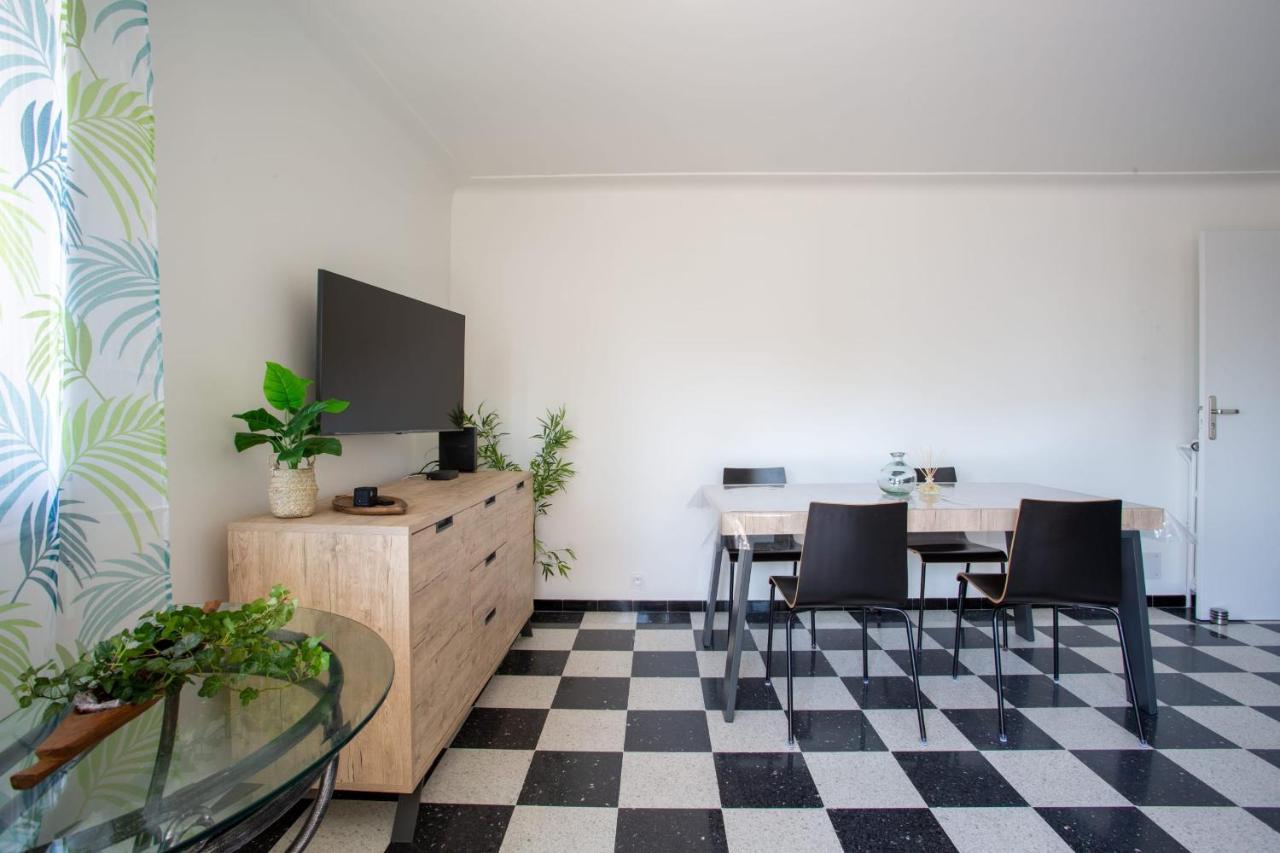 Apartment T2 Air-Conditioned Sea View Saint-Laurent-du-Var Luaran gambar
