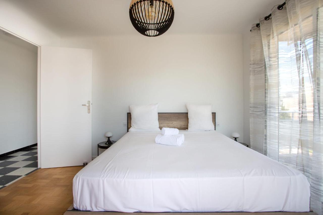 Apartment T2 Air-Conditioned Sea View Saint-Laurent-du-Var Luaran gambar