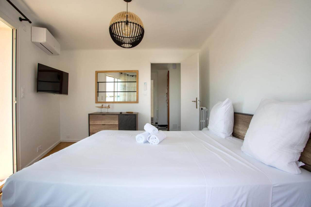 Apartment T2 Air-Conditioned Sea View Saint-Laurent-du-Var Luaran gambar
